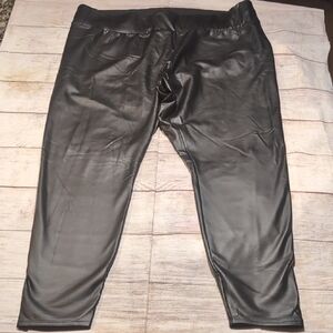 Lane Bryant Women's Black Faux Leather Leggings Size E/F